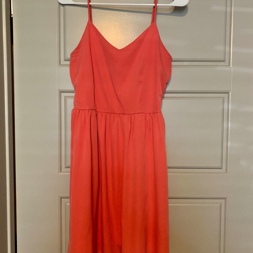 Impeccable Pig Pink/Salmon Spaghetti Strap Dress